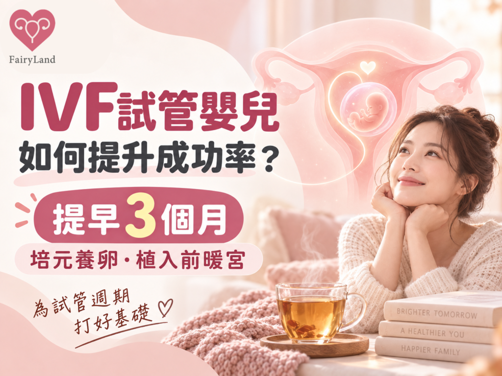 【IVF試管嬰兒】如何提升成功率？Fairyland中醫提早3個月培元養卵指南